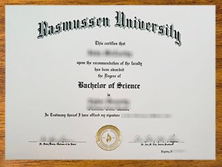 拉斯穆森大学毕业证书