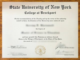 纽约州立大学布拉克波特学院毕业证书