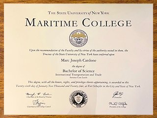 SUNY Maritime College degree