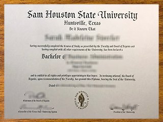 萨姆休斯顿州立大学毕业证书