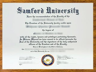 桑福德大学毕业证书