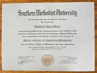 南卫理公会大学毕业证书