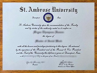 圣安布鲁斯大学毕业证书