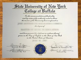 纽约州立大学布法罗学院毕业证书