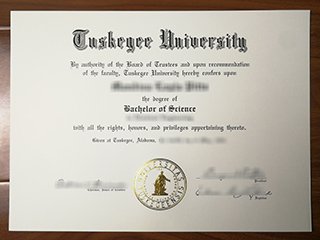 塔斯基吉大学毕业证书