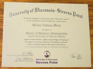 威斯康星大学史蒂芬斯角分校毕业证书