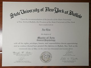 纽约州立大学布法罗分校毕业证书