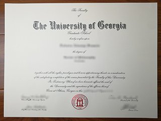 佐治亚大学毕业证书