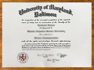 马里兰大学巴尔的摩分校b毕业证书