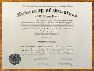 马里兰大学帕克分校毕业证书
