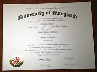 马里兰大学毕业证书