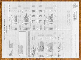 University of Missouri–Kansas City transcript