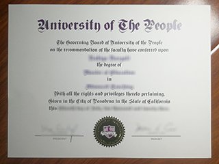 美国人民大学毕业证书