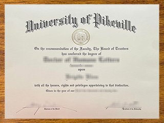 派克维尔大学毕业证书