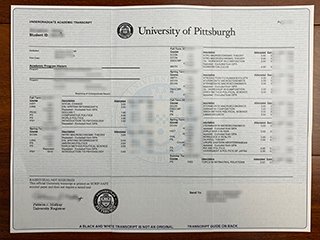 美国匹兹堡大学成绩单