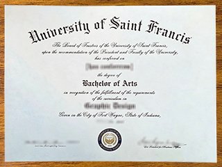 圣弗朗西斯大学毕业证书