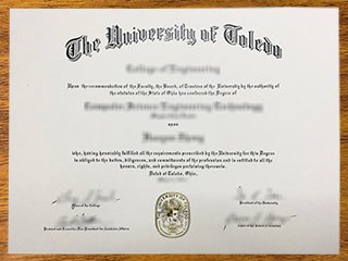 托莱多大学毕业证书