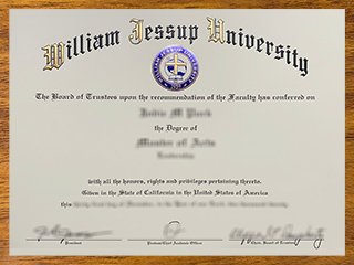 威廉杰瑟普大学毕业证书