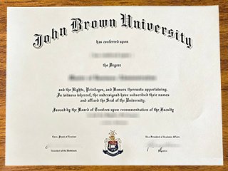 约翰布朗大学毕业证书