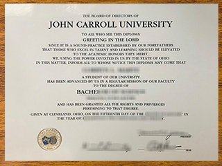 约翰卡罗尔大学毕业证书