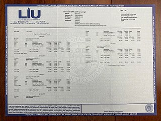 美国长岛大学成绩单