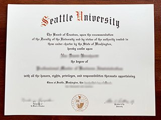 西雅图大学毕业证书