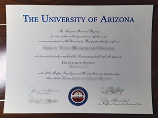 亚利桑那大学毕业证书