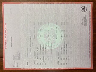美国休斯顿大学成绩单