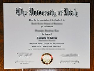 犹他大学毕业证书