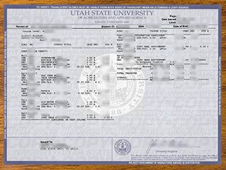 美国犹他州立大学成绩单