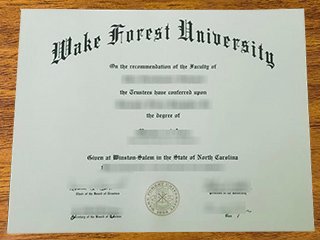 ‌维克森林大学毕业证书
