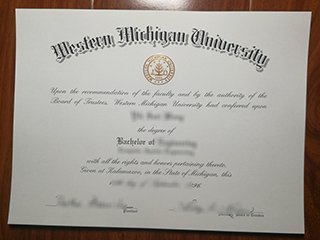 西密歇根大学毕业证书